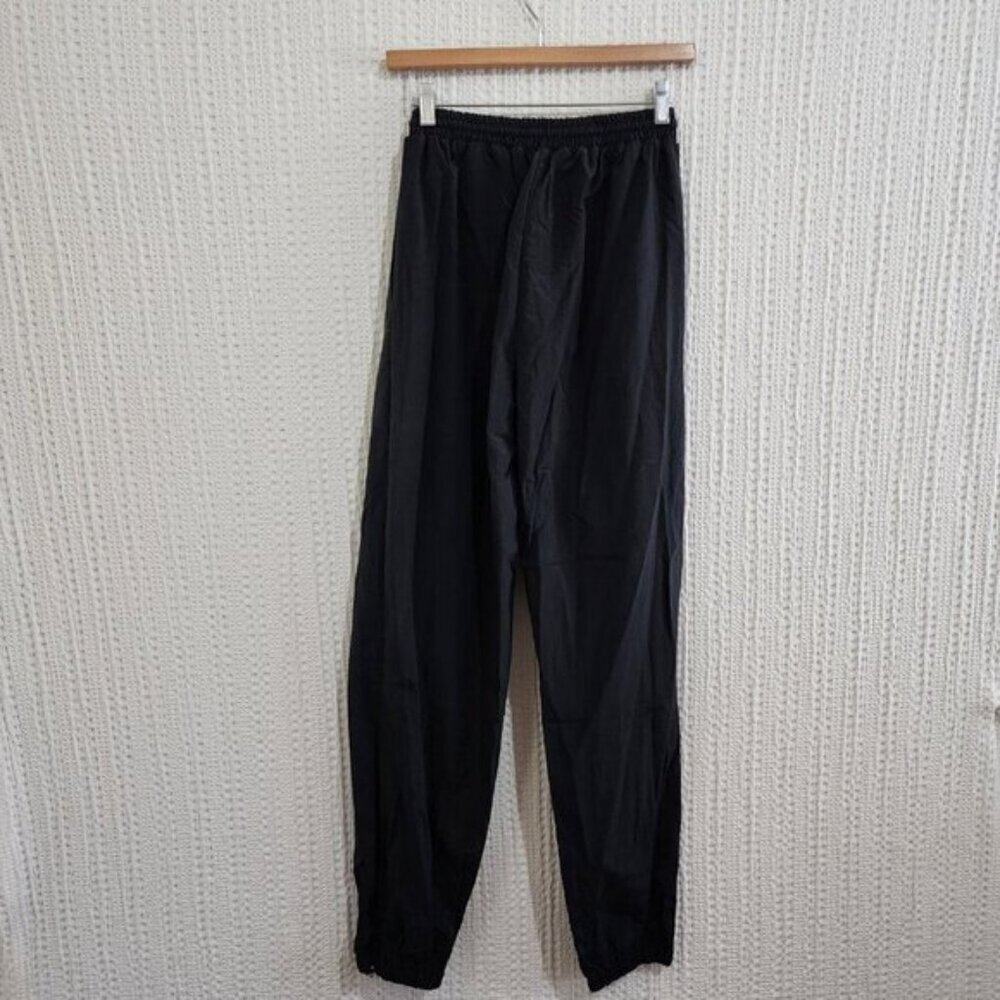 Vintage 90's NBA Pro Player Black Windbreaker Sweat Pant Jogger Pants Size Small - Picture 3 of 12